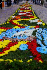 Las alfombras de flores son una de las grandes atracciones de la Fiesta de la Flor de Madeira.